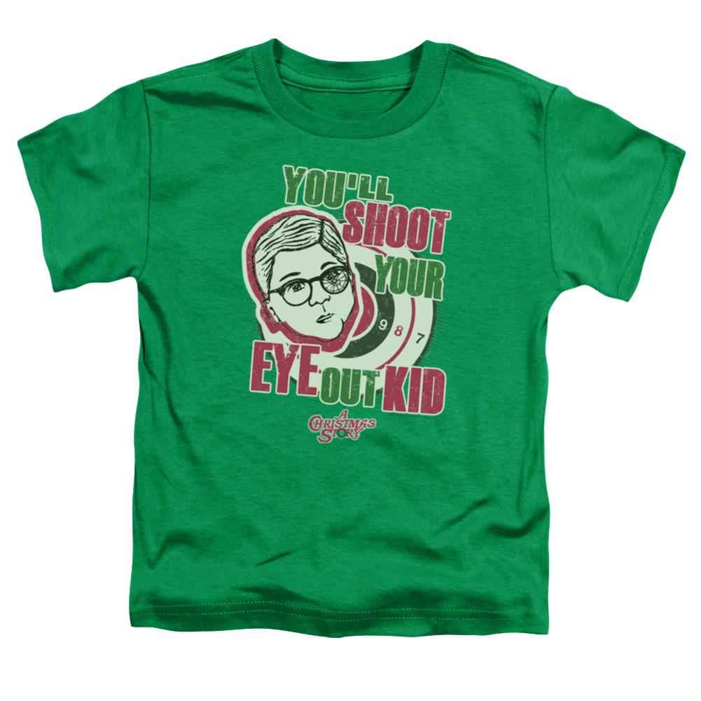 A Christmas Story You'll Shoot Your Eye Out Toddler 18/1 Cotton Short-Sleeve T-Shirt