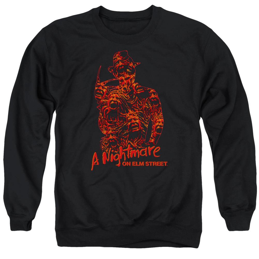 A Nightmare On Elm Street Chest Of Souls Men's Crewneck 50 50 Poly Long-Sleeve T-Shirt