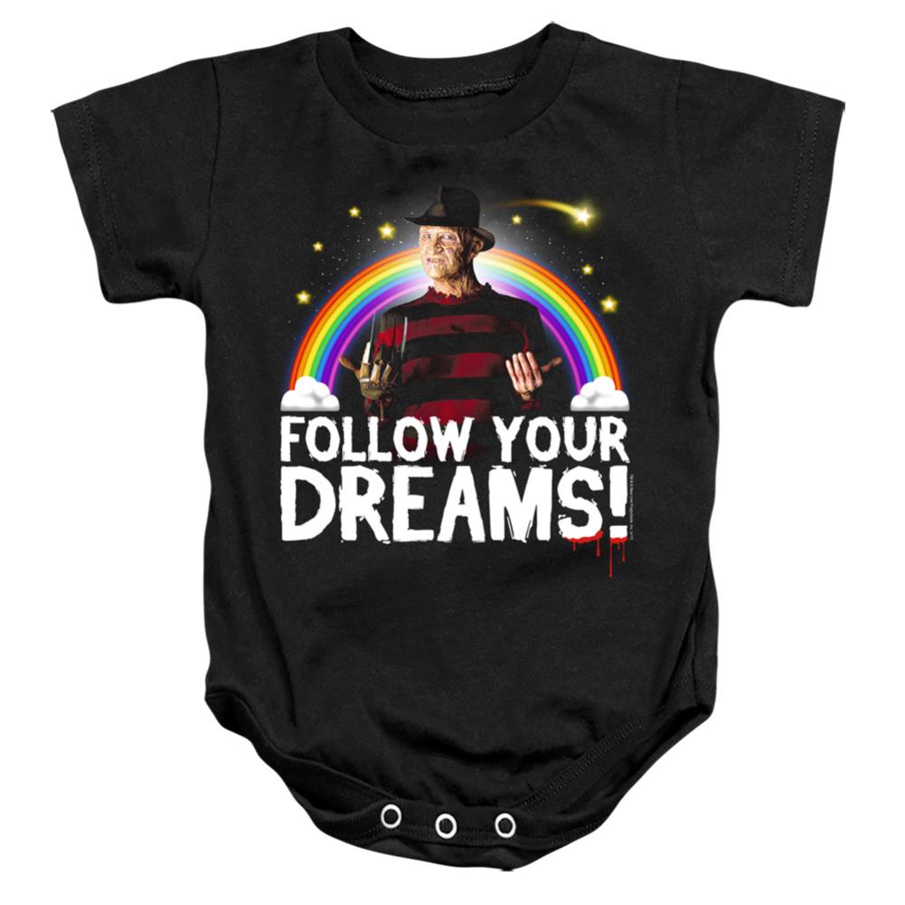 A Nightmare On Elm Street Follow Your Dreams Infant's Cotton SS Snapsuit