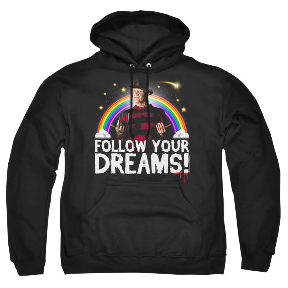 A Nightmare On Elm Street Follow Your Dreams Men's Pull-Over 75 25 Poly Hoodie