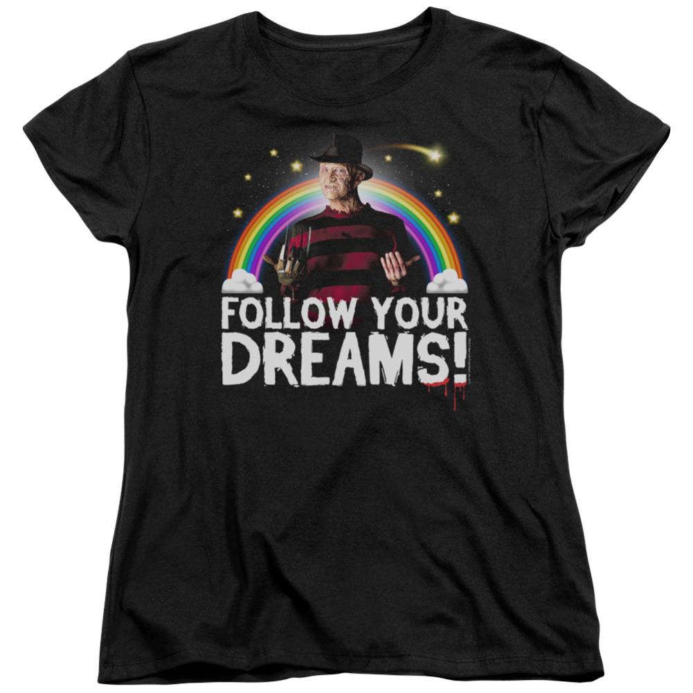 A Nightmare On Elm Street Follow Your Dreams Women's 18/1 Cotton Short-Sleeve T-Shirt