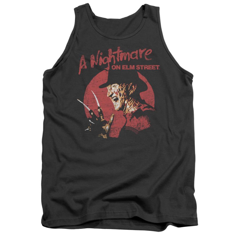 A Nightmare On Elm Street Freddy Circle Men's 18/1 Cotton Tank Top
