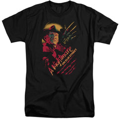 A Nightmare On Elm Street Freddy Claws Men's 18/1 Tall Cotton Short-Sleeve T-Shirt