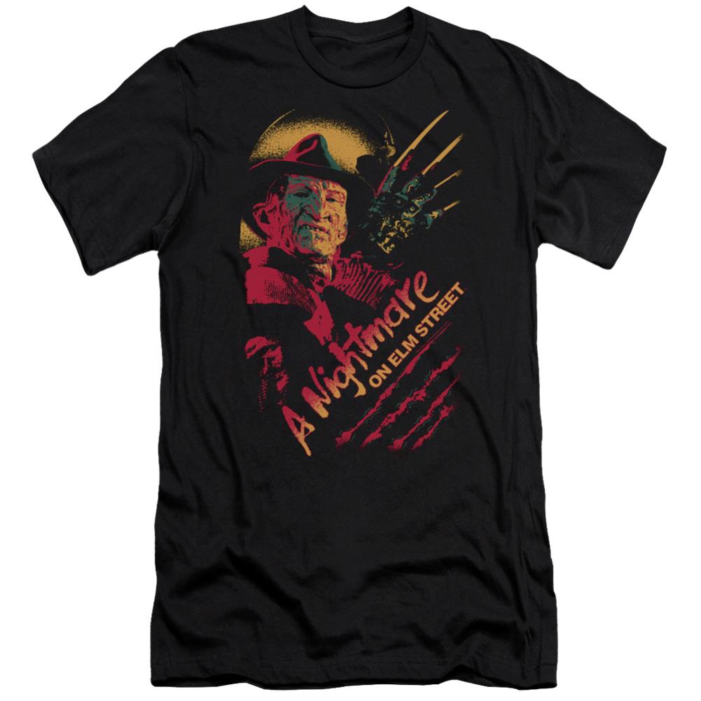 A Nightmare On Elm Street Freddy Claws Men's Ultra-Soft 30/1 Cotton Slim Short-Sleeve T-Shirt