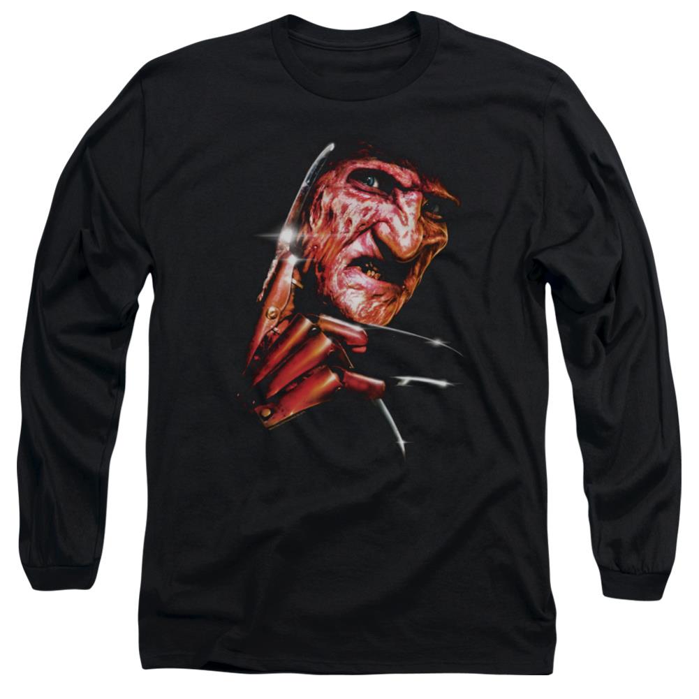 A Nightmare On Elm Street Freddy's Face Men's 18/1 Cotton Long-Sleeve T-Shirt