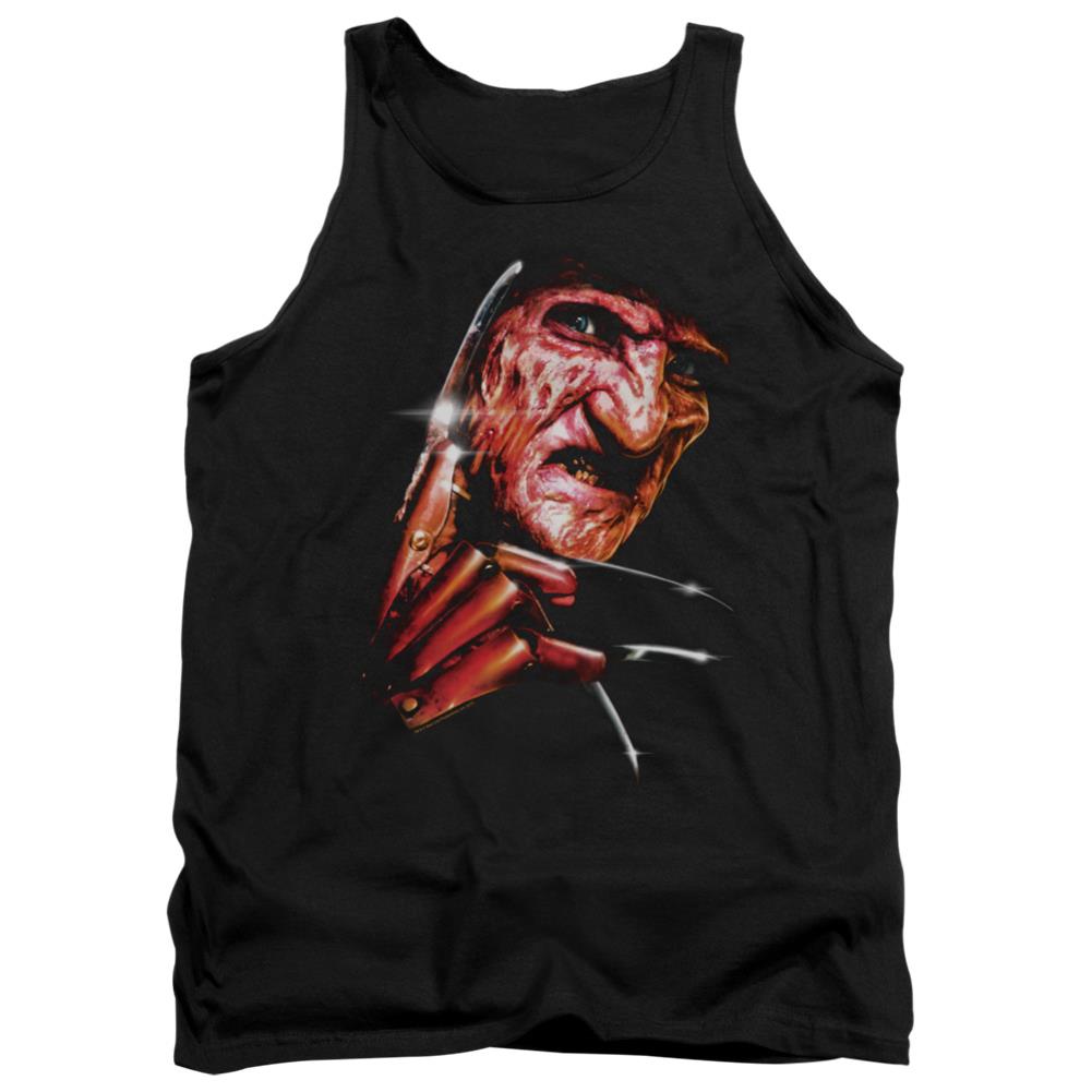 A Nightmare On Elm Street Freddy's Face Men's 18/1 Cotton Tank Top