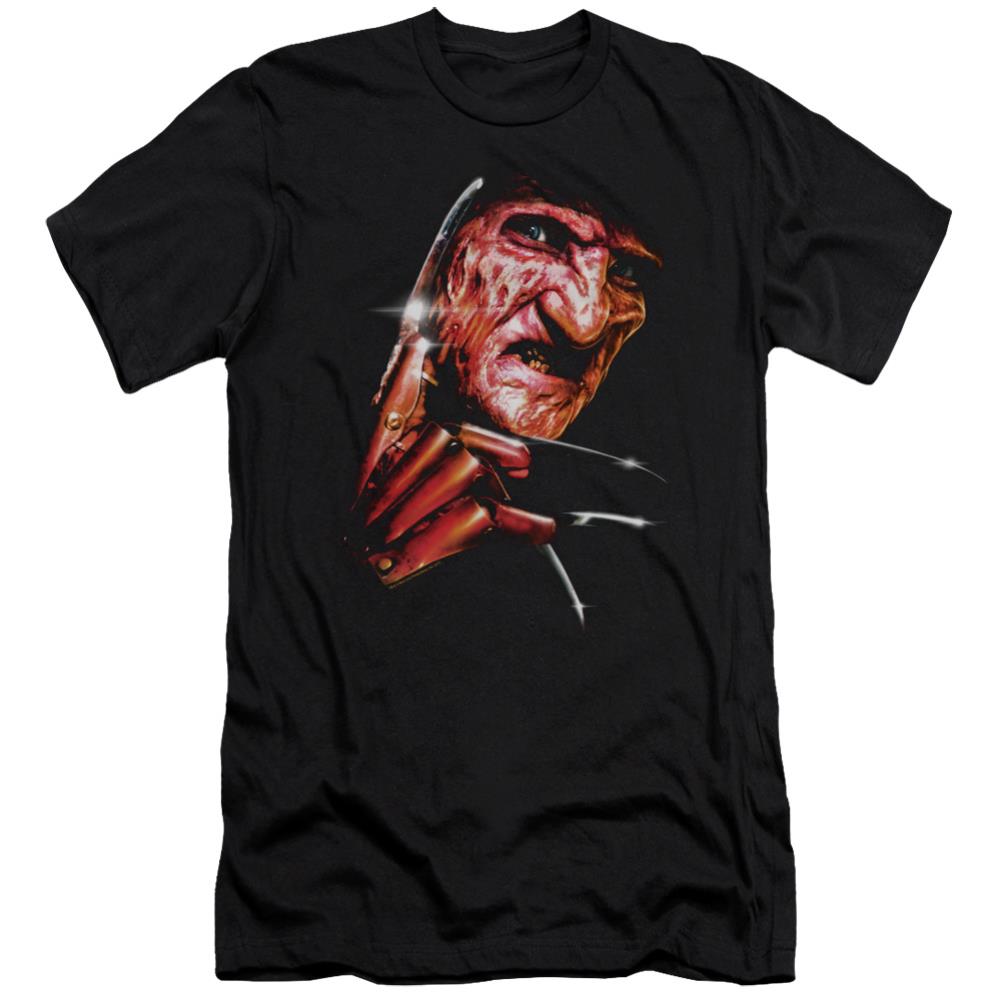 A Nightmare On Elm Street Freddy's Face Men's Ultra-Soft 30/1 Cotton Slim Short-Sleeve T-Shirt