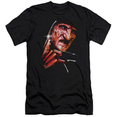 A Nightmare On Elm Street Freddy's Face Men's Ultra-Soft 30/1 Cotton Slim Short-Sleeve T-Shirt