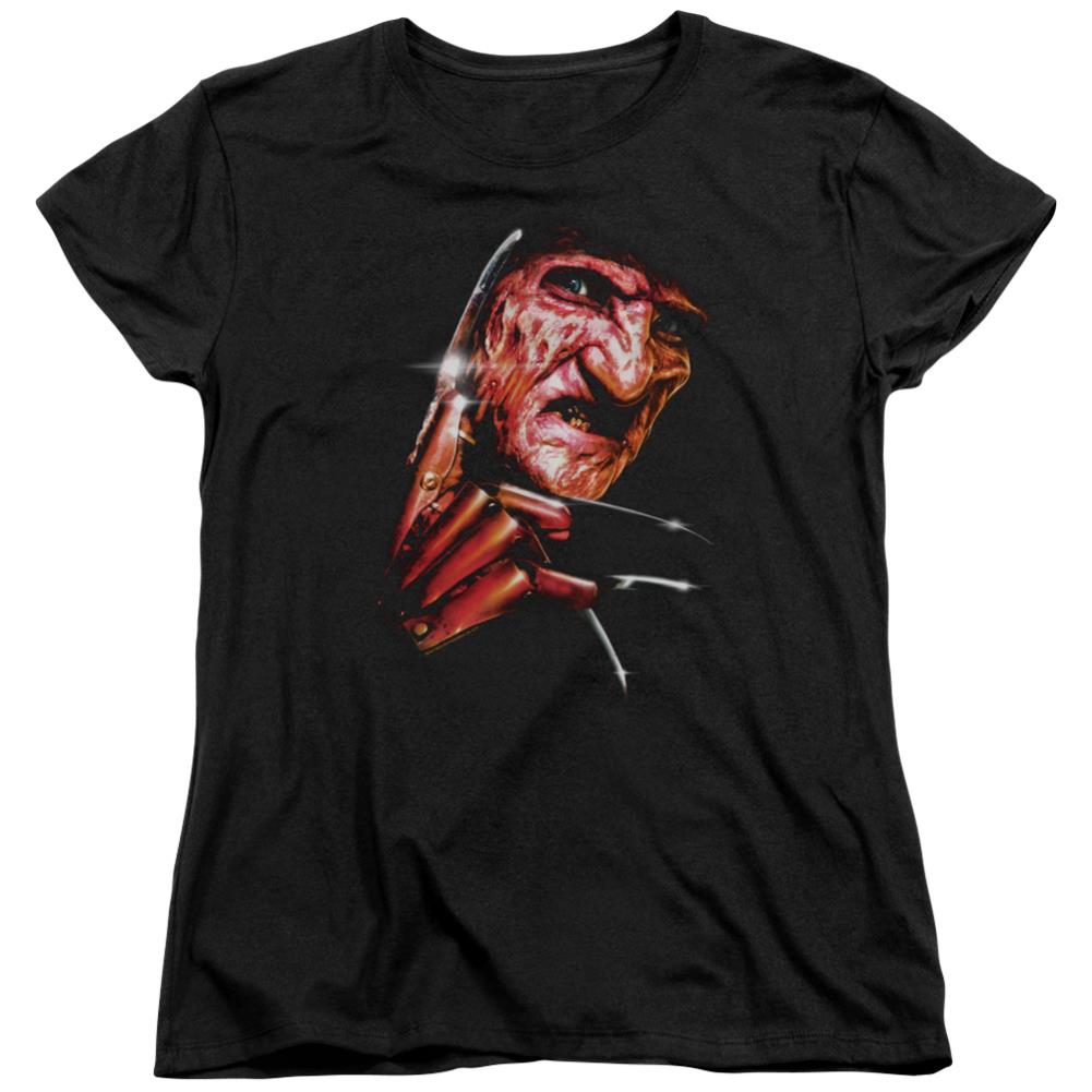 A Nightmare On Elm Street Freddy's Face Women's 18/1 Cotton Short-Sleeve T-Shirt