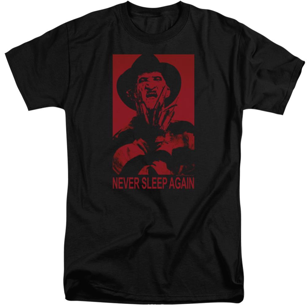 A Nightmare On Elm Street Never Sleep Again Men's 18/1 Tall Cotton Short-Sleeve T-Shirt