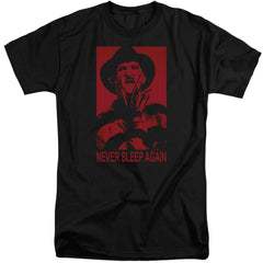 A Nightmare On Elm Street Never Sleep Again Men's 18/1 Tall Cotton Short-Sleeve T-Shirt