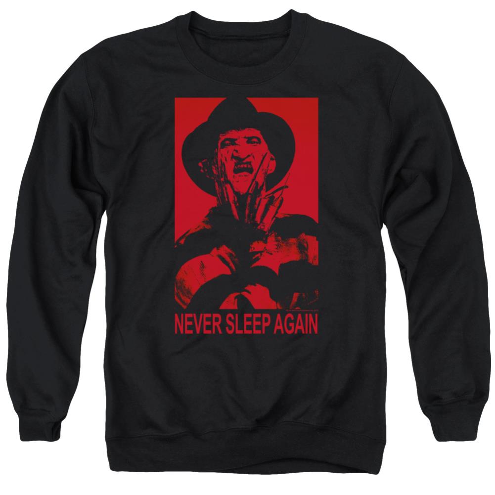A Nightmare On Elm Street Never Sleep Again Men's Crewneck 50 50 Poly Long-Sleeve T-Shirt