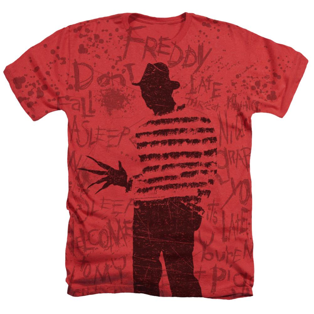 A Nightmare On Elm Street Nightmares Men's 30/1 Cotton Poly SS Heather T