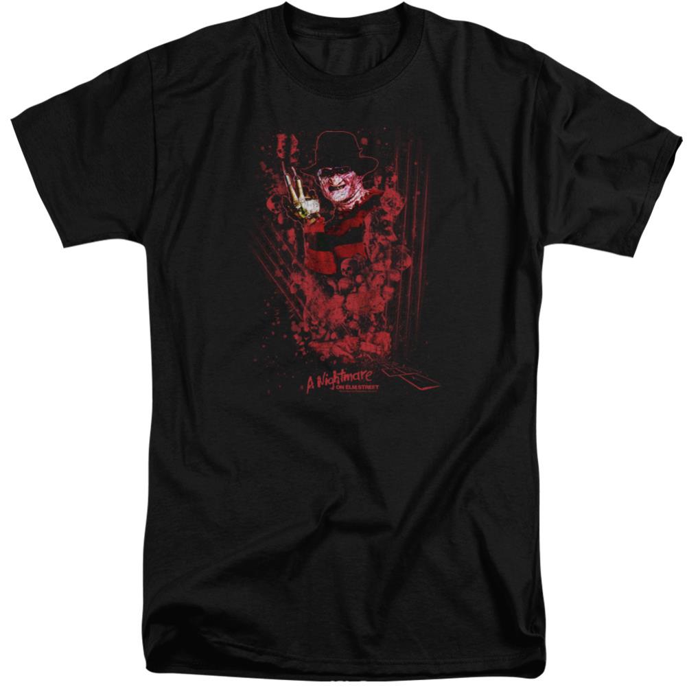 A Nightmare On Elm Street One Two Freddy's Coming For You Men's 18/1 Tall Cotton Short-Sleeve T-Shirt