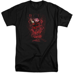 A Nightmare On Elm Street One Two Freddy's Coming For You Men's 18/1 Tall Cotton Short-Sleeve T-Shirt