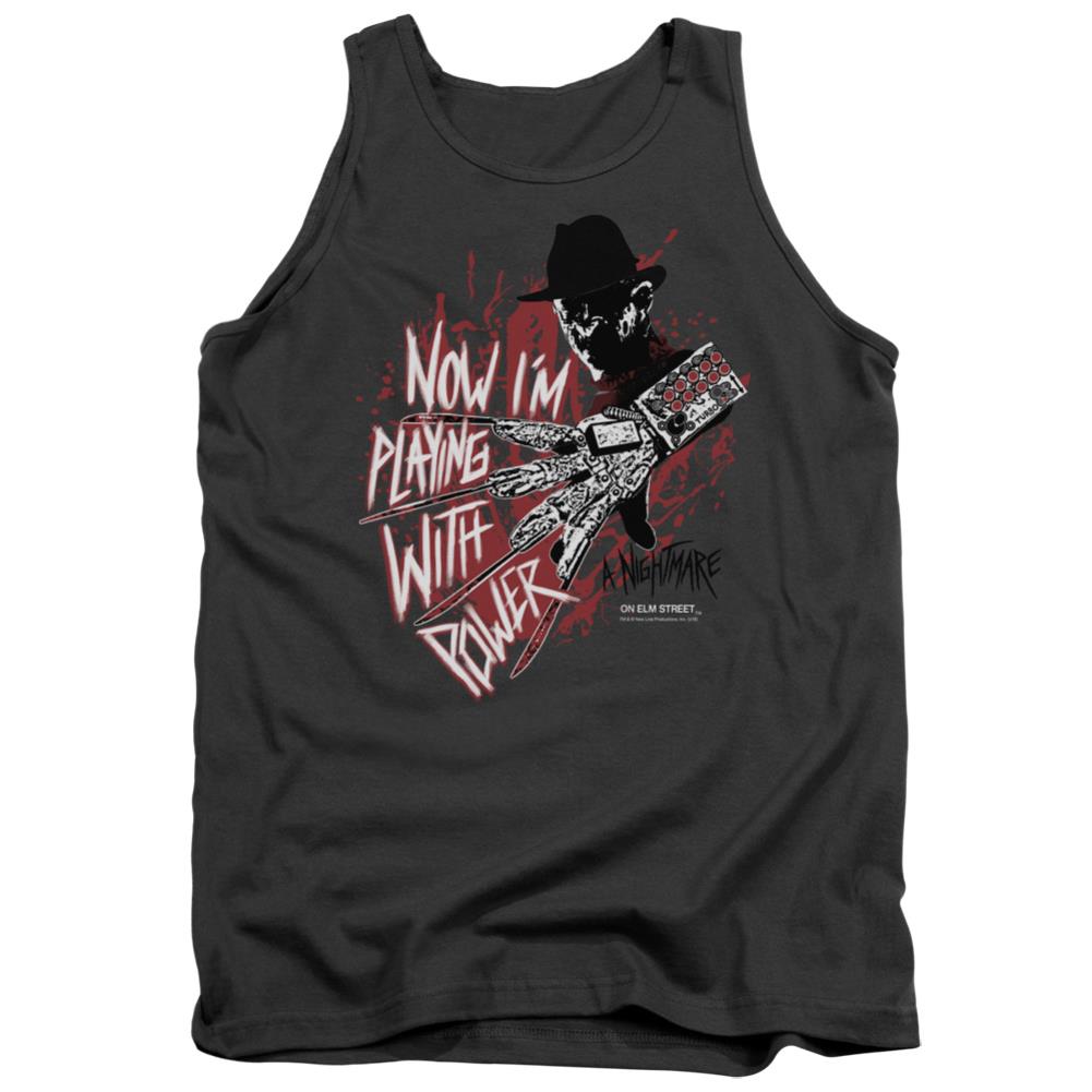 A Nightmare On Elm Street Playing With Power Men's 18/1 Cotton Tank Top