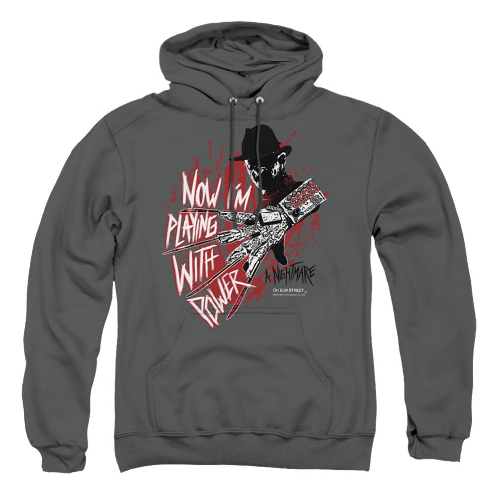 A Nightmare On Elm Street Playing With Power Men's Pull-Over 75 25 Poly Hoodie