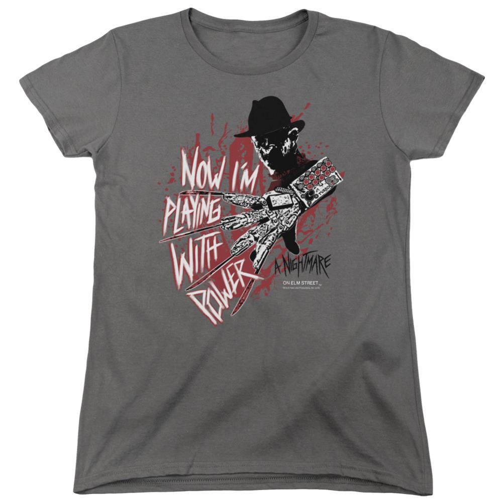 A Nightmare On Elm Street Playing With Power Women's 18/1 Cotton Short-Sleeve T-Shirt