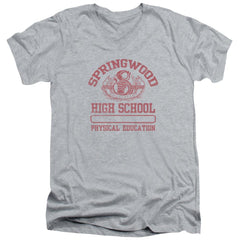 A Nightmare On Elm Street Springwood High Men's 30/1 Cotton Slim V-Neck T-Shirt