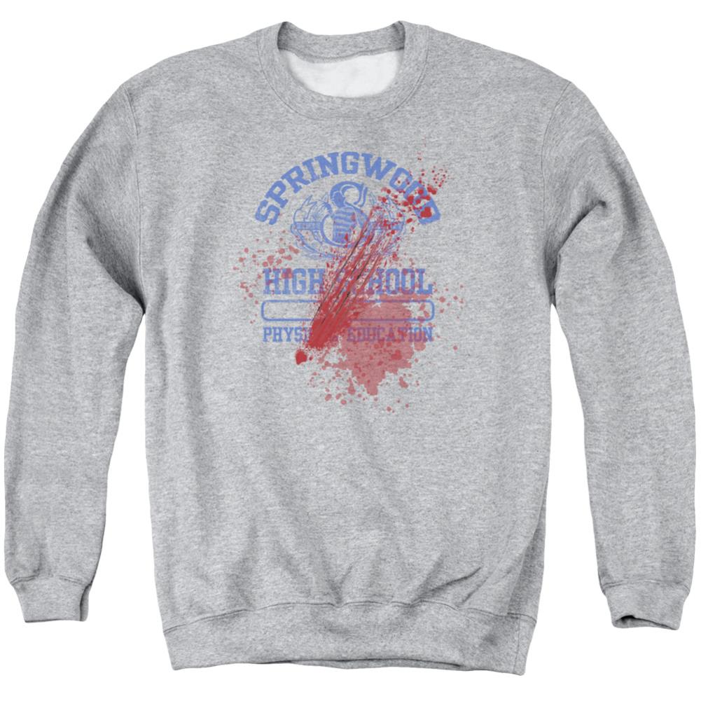 A Nightmare On Elm Street Springwood High Victim Men's Crewneck 50 50 Poly Long-Sleeve T-Shirt