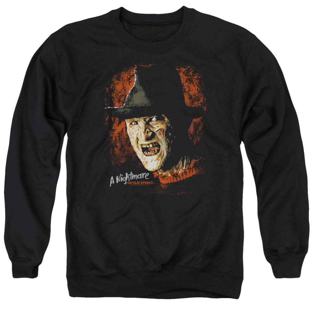 A Nightmare On Elm Street Worst Nightmare Men's Crewneck 50 50 Poly Long-Sleeve T-Shirt