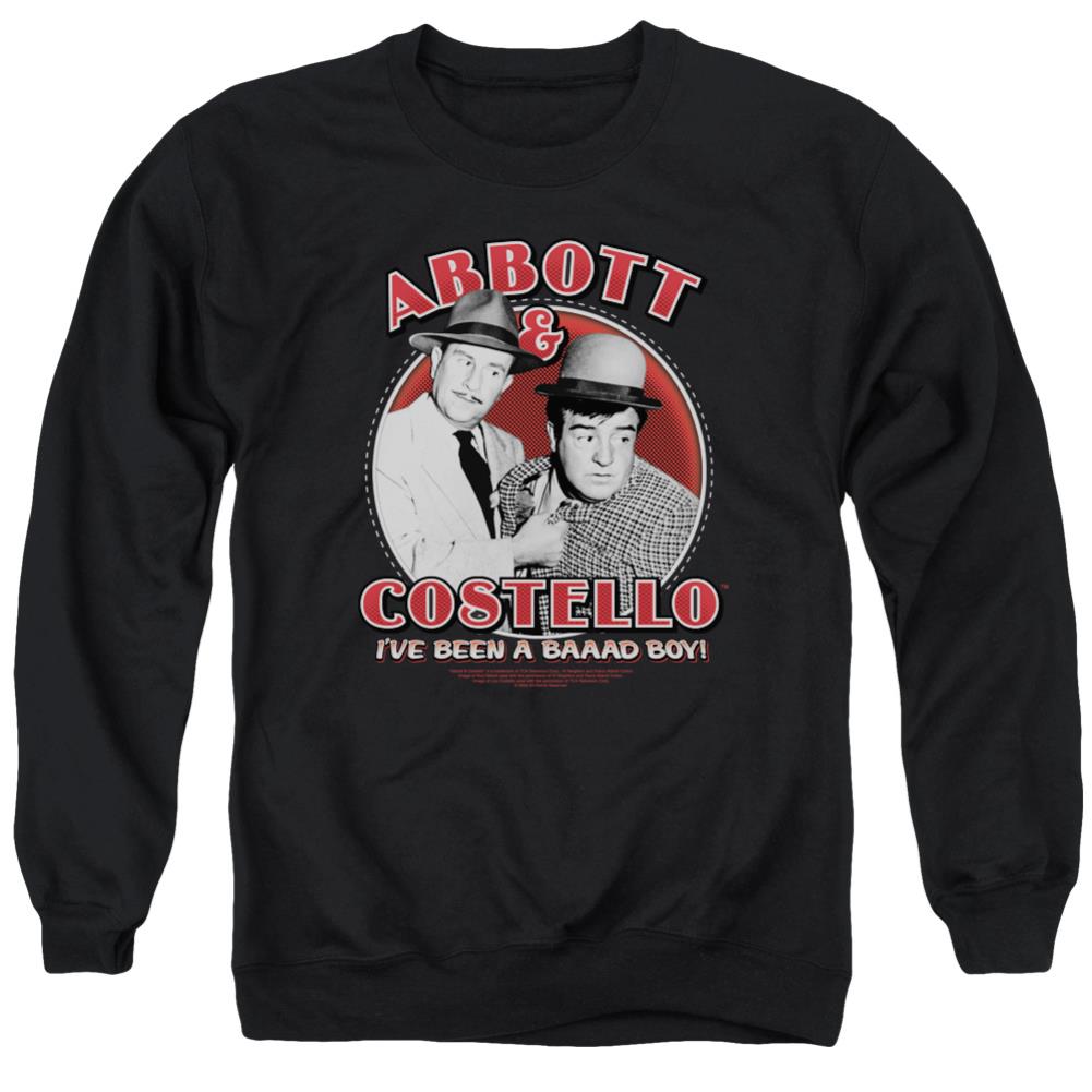 Abbott And Costello Bad Boy Men's Crewneck 50 50 Poly Long-Sleeve T-Shirt