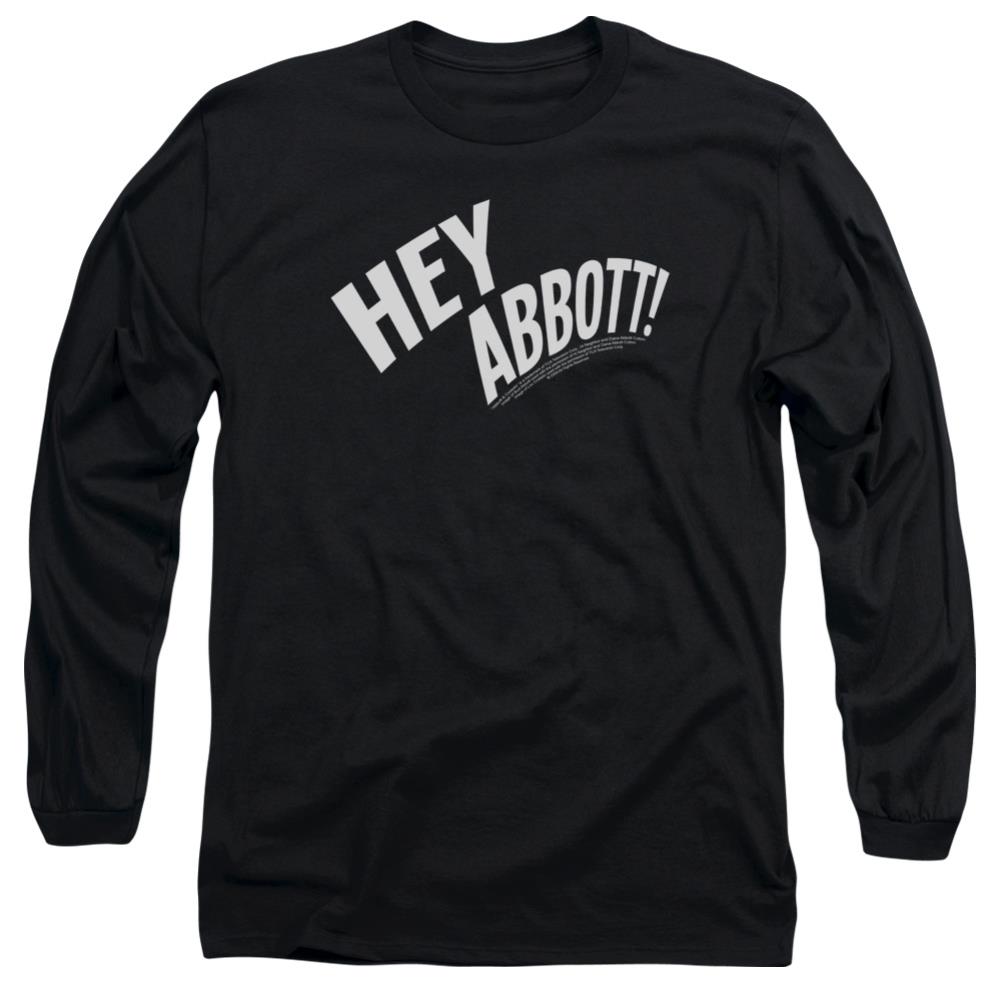 Abbott And Costello Hey Abbott Men's 18/1 Cotton Long-Sleeve T-Shirt