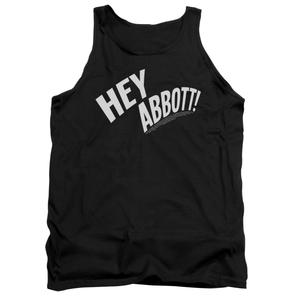 Abbott And Costello Hey Abbott Men's 18/1 Cotton Tank Top