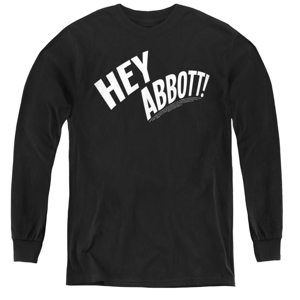 Abbott And Costello Hey Abbott Youth Long-Sleeve T-Shirt