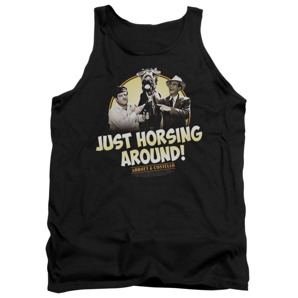 Abbott And Costello Horsing Around Men's 18/1 Cotton Tank Top