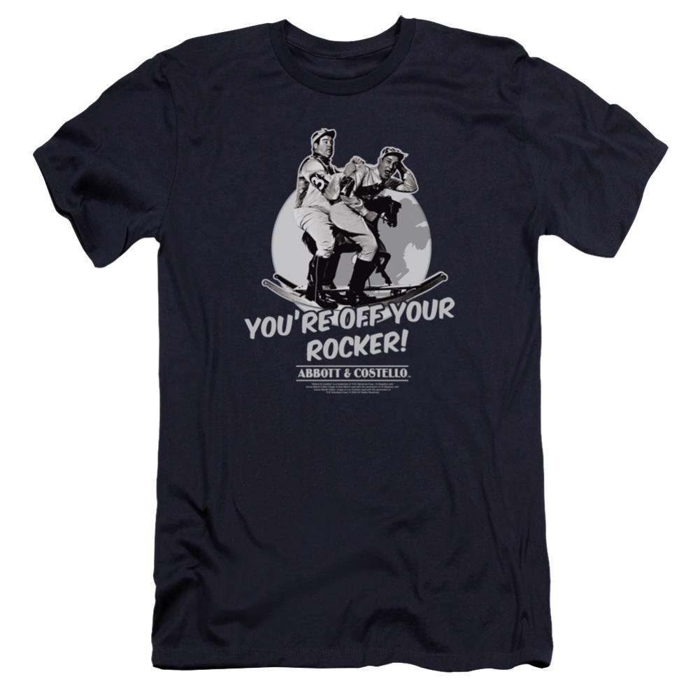 Abbott And Costello Off Your Rocker Men's Ultra-Soft 30/1 Cotton Slim Short-Sleeve T-Shirt