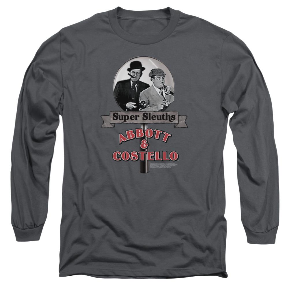 Abbott And Costello Super Sleuths Men's 18/1 Cotton Long-Sleeve T-Shirt