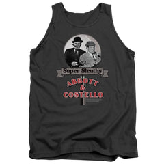 Abbott And Costello Super Sleuths Men's 18/1 Cotton Tank Top