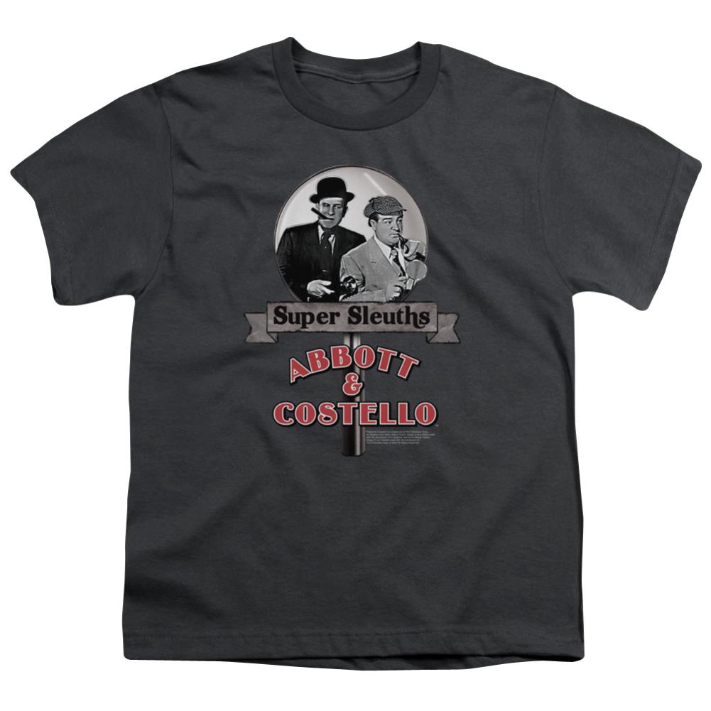 Abbott And Costello Super Sleuths Youth 18/1 100% Cotton Short-Sleeve T-Shirt