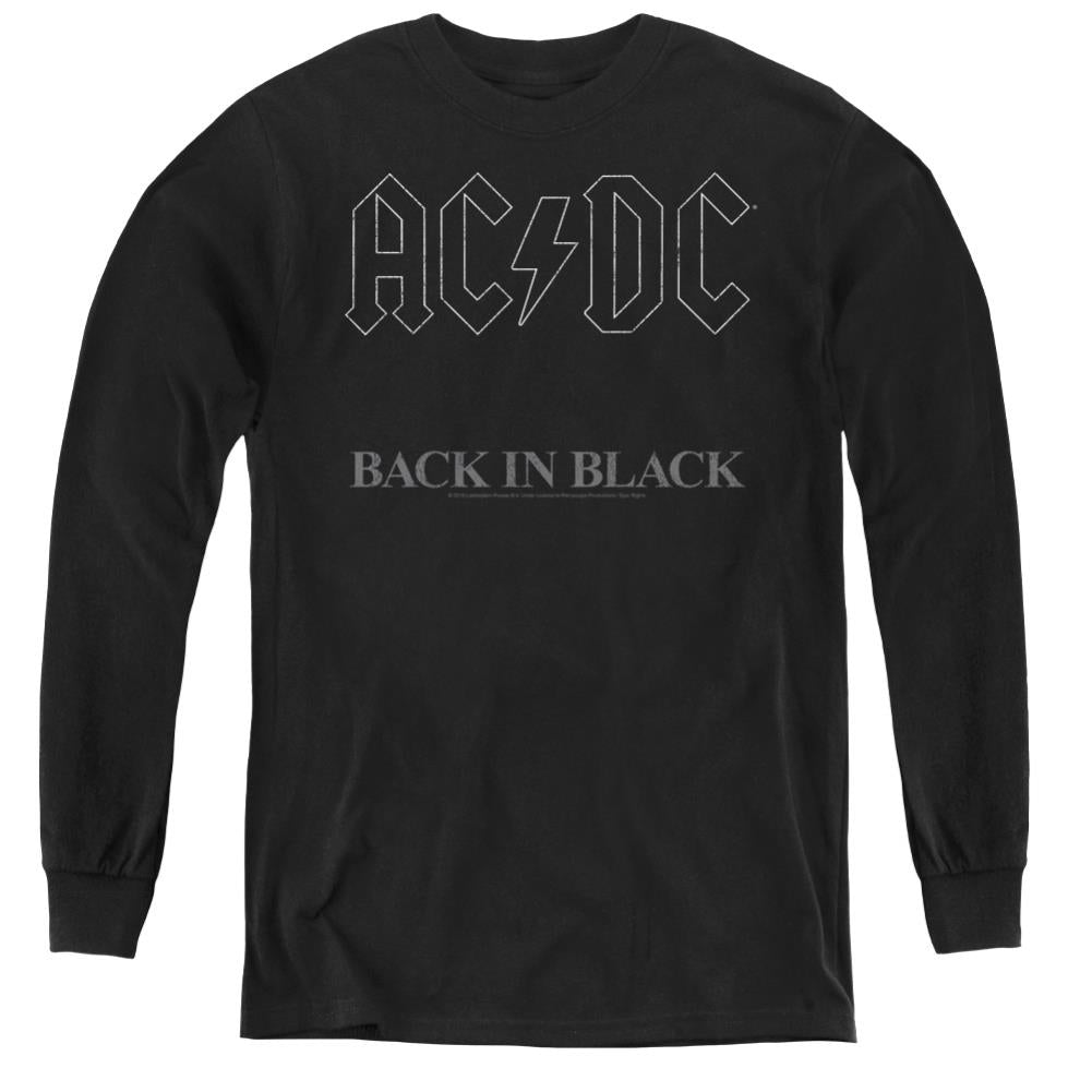 AC/DC Back In Black Youth Long-Sleeve T-Shirt