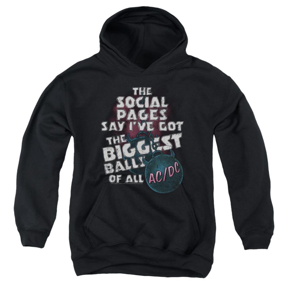 AC/DC Big Balls Youth Cotton Poly Pull-Over Hoodie