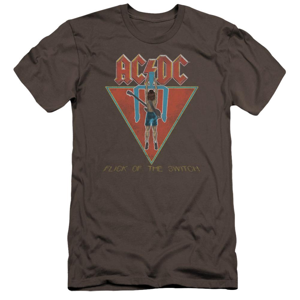 AC/DC Flick Of The Switch Men's Ultra-Soft 30/1 Cotton Slim Short-Sleeve T-Shirt