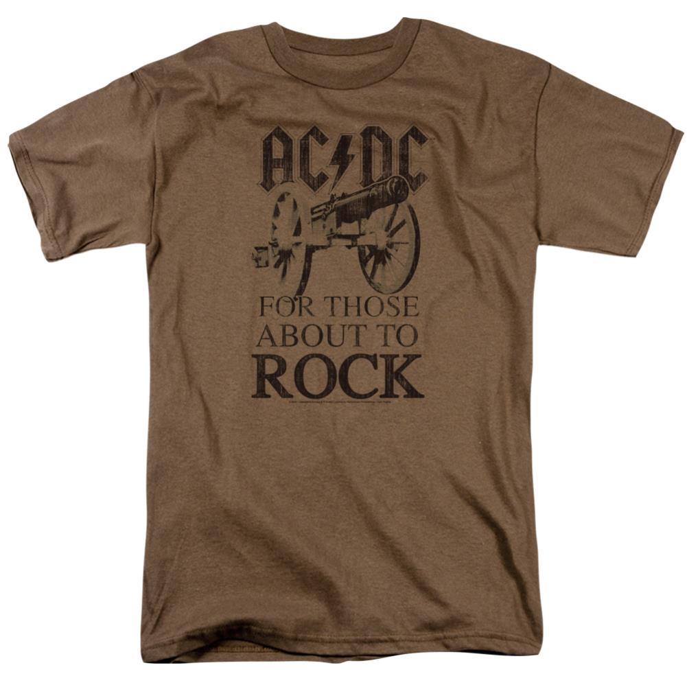 AC/DC For Those About To Rock Men's 18/1 Cotton Short-Sleeve T-Shirt