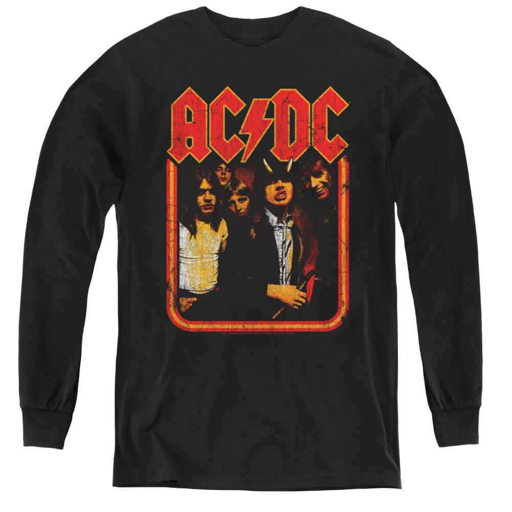 AC/DC Group Distressed Youth Long-Sleeve T-Shirt