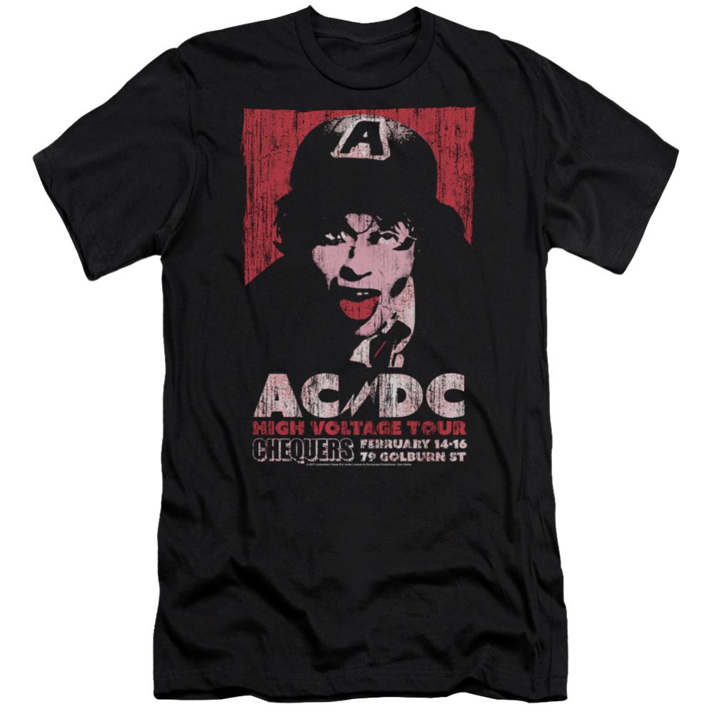 AC/DC High Voltage Live 1975 Men's Ultra-Soft 30/1 Cotton Slim Short-Sleeve T-Shirt