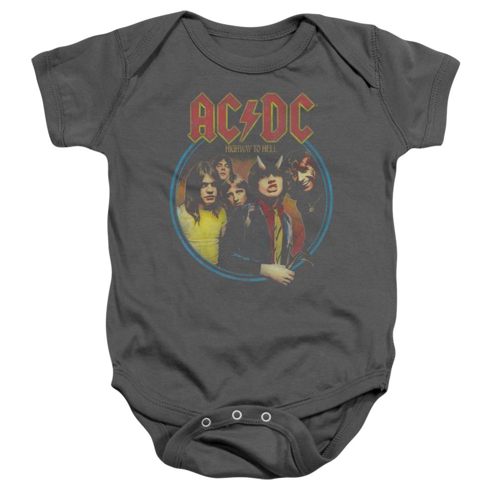 AC/DC Highway To Hell Infant's Cotton Short-Sleeve Snapsuit