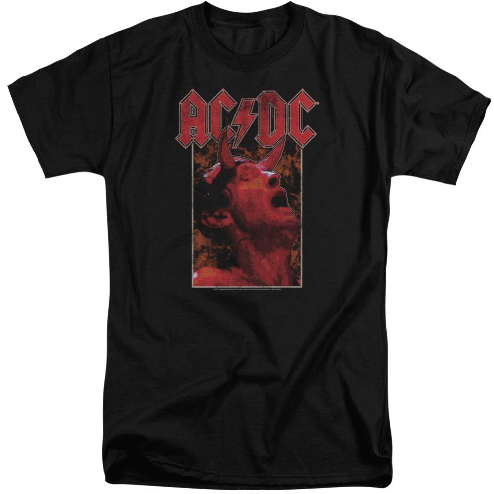 AC/DC Horns Men's 18/1 Tall Cotton Short-Sleeve T-Shirt