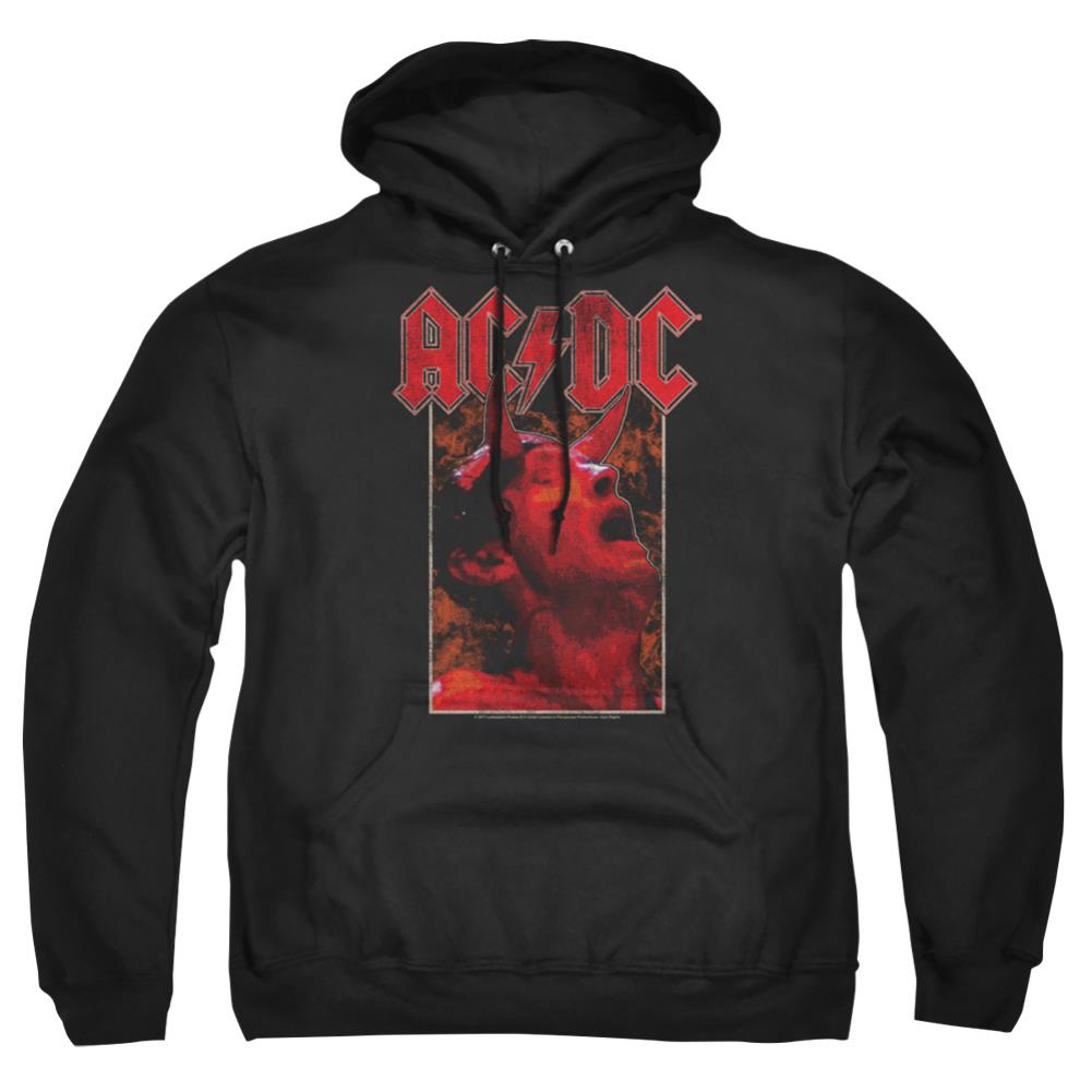 AC/DC Horns Men's Pull-Over 75 25 Poly Hoodie