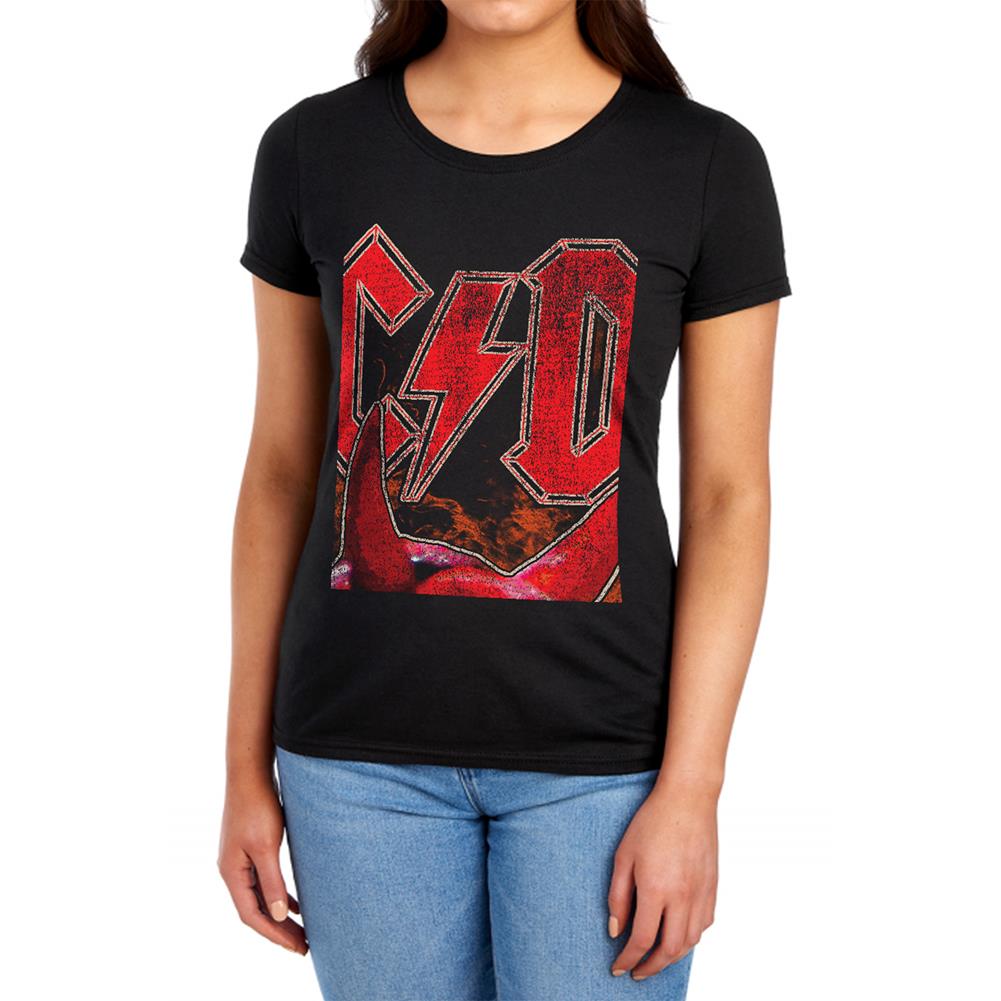 AC/DC Horns Women's 18/1 Cotton Short-Sleeve T-Shirt