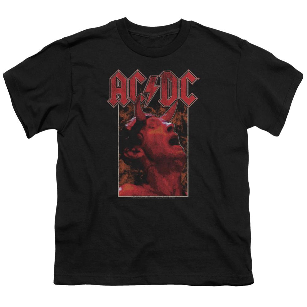 AC/DC Horns Youth 18/1 100% Cotton Short-Sleeve T-Shirt