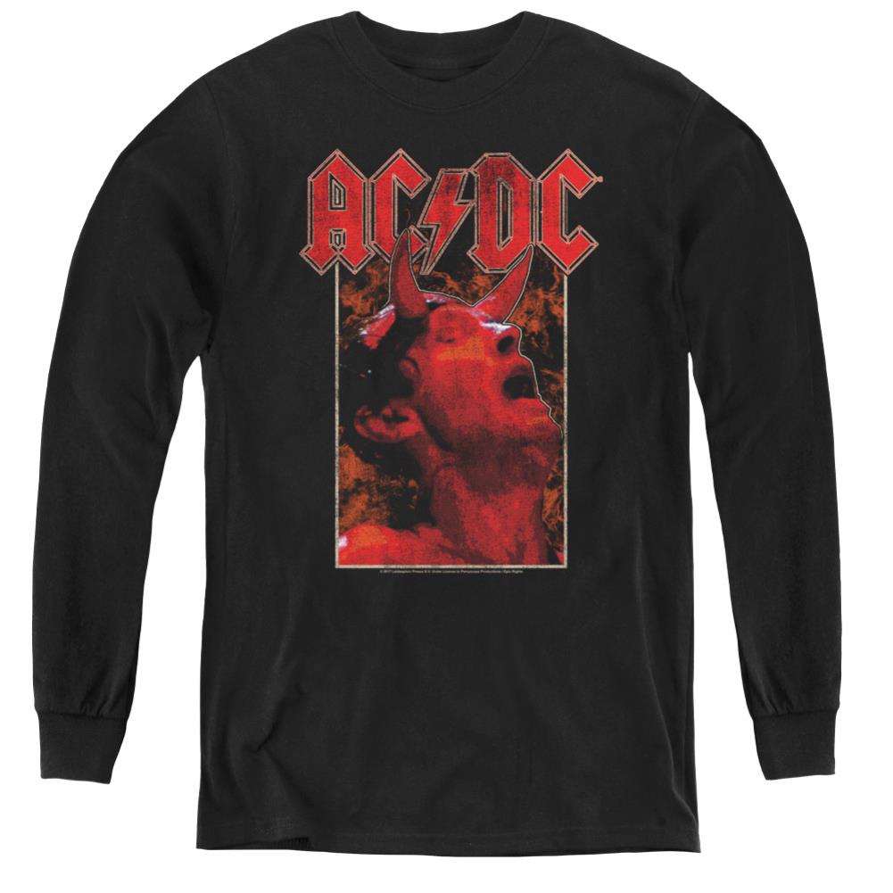 AC/DC Horns Youth Long-Sleeve T-Shirt