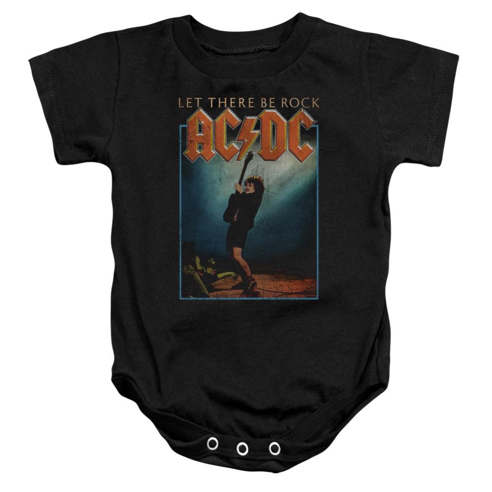 AC/DC Let There Be Rock Infant's Cotton Short-Sleeve Snapsuit