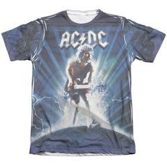 AC/DC Lightning Men's Regular Fit Poly Cotton Short-Sleeve T-Shirt