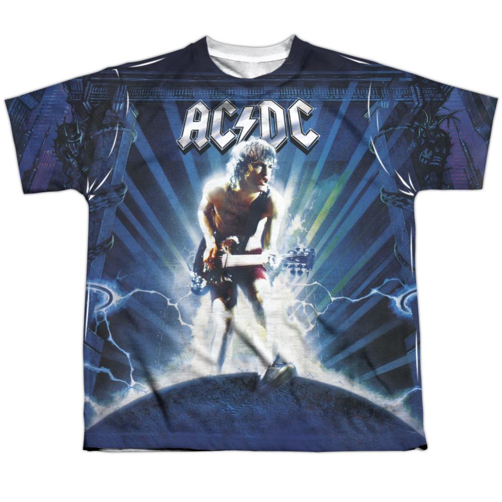 AC/DC Lightning Youth Regular Fit Poly Short-Sleeve T-Shirt