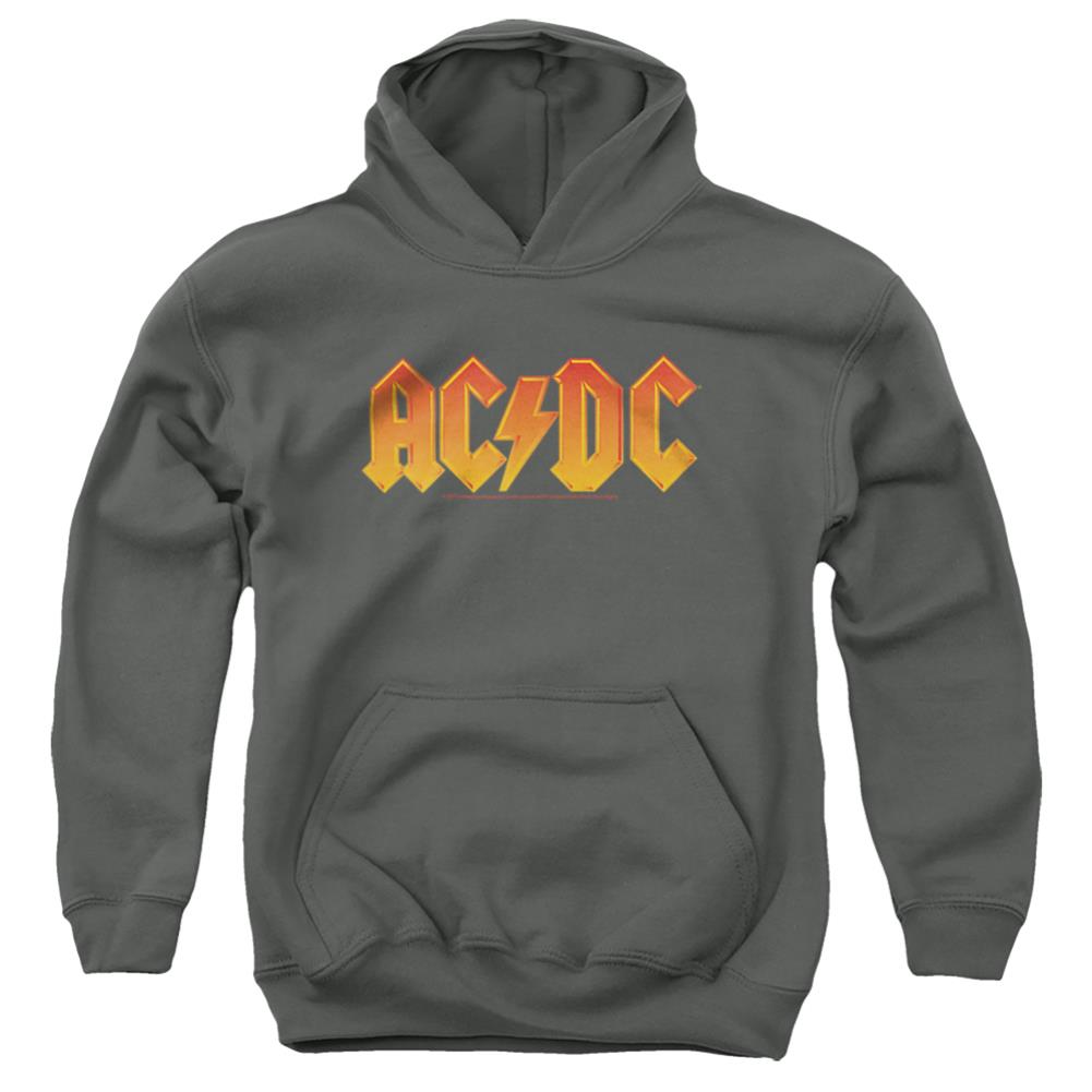 AC/DC Logo Youth Cotton Poly Pull-Over Hoodie